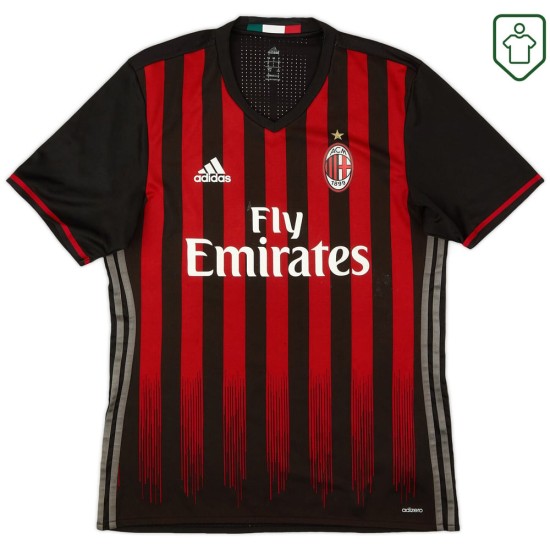 Men's Milan 2016/17 Home Retro Shirt Men's Milan 2016/17 Home Retro Shirt