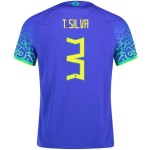 Kid's T.SILVA Brazil 2022/23 Away Shirt Kid's T.SILVA Brazil 2022/23 Away Shirt
