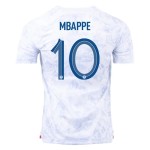 Kylian Mbappe #10 France Away Jersey World Cup 2022 Kylian Mbappe #10 France Away Jersey World Cup 2022