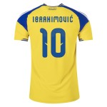 Women's Sweden 2026 Home Authentic World Cup Shirt IBRAHIMOVIĆ #10
