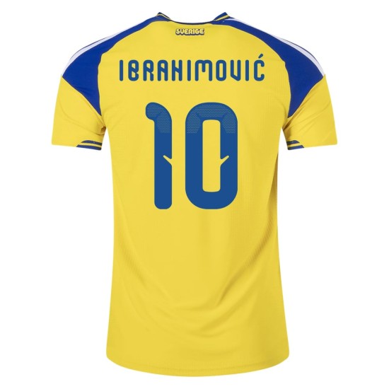 Women's Sweden 2026 Home Authentic World Cup Shirt IBRAHIMOVIĆ #10