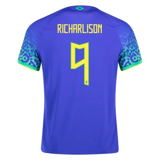 Richarlison #9 Brazil Away Jersey World Cup 2022 Richarlison #9 Brazil Away Jersey World Cup 2022