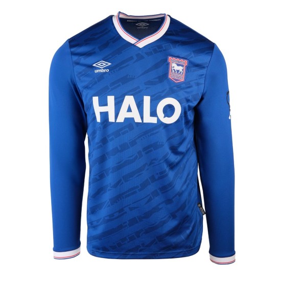 Kid's Ipswich Town 2025/26 Home Long Sleeve Shirt Kid's Ipswich Town 2025/26 Home Long Sleeve Shirt