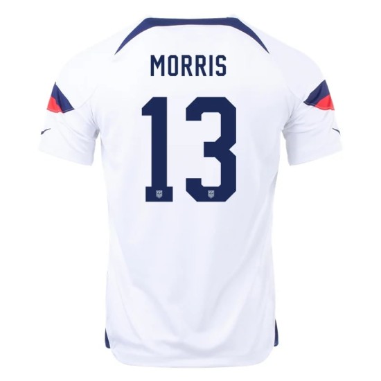 Jordan Morris #13 USMNT Home Jersey World Cup 2022 Jordan Morris #13 USMNT Home Jersey World Cup 2022
