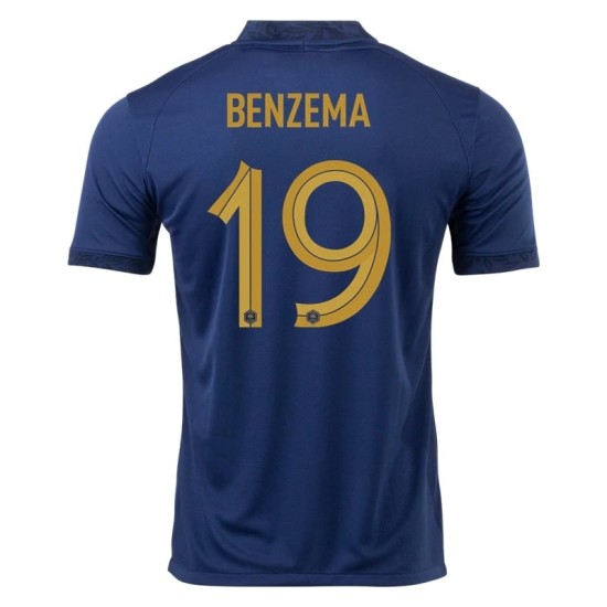 Karim Benzema #19 France Home Jersey World Cup 2022 Karim Benzema #19 France Home Jersey World Cup 2022