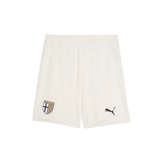 Kid's Parma 2025/26 Home Shorts - White Kid's Parma 2025/26 Home Shorts - White