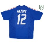 Men's France 2002/04 Home Retro Shirt Henry #12 Men's France 2002/04 Home Retro Shirt Henry #12