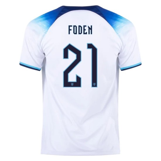 Phil Foden #21 England Home Jersey World Cup 2022