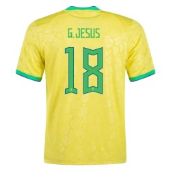 Gabriel Jesus #18 Brazil Home Jersey World Cup 2022