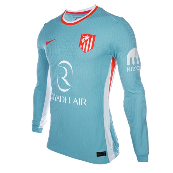 Men's Atletico Madrid 2024/25 Away Long Sleeve Shirt