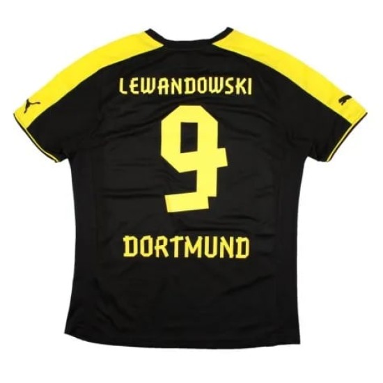 Men's LEWANDOWSKI BVB Borussia Dortmund 2013/14 Away Shirt
