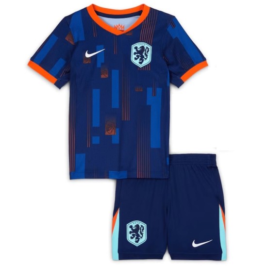 Kid's Netherlands Away Jersey+Shorts EURO 2024 Kid's Netherlands Away Jersey+Shorts EURO 2024