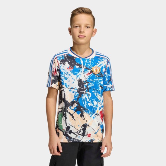 Kid's Manchester United 2025/26 Stone Roses Shirt Kid's Manchester United 2025/26 Stone Roses Shirt