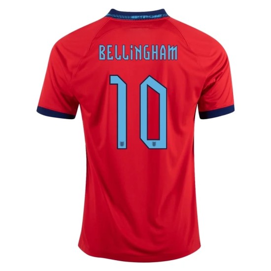 Jude Bellingham #10 England Away Jersey World Cup 2022 Jude Bellingham #10 England Away Jersey World Cup 2022