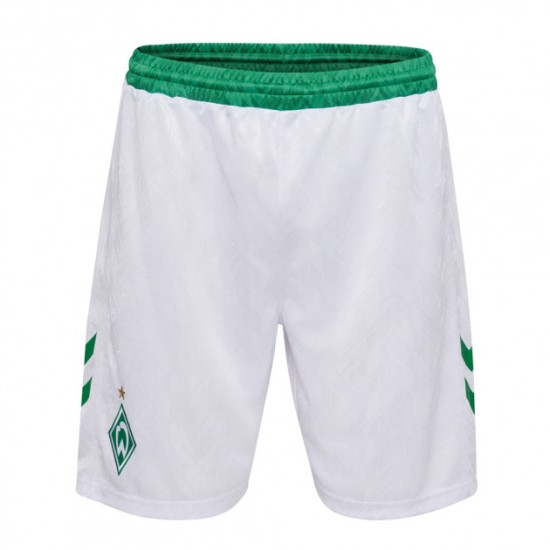 Women's Werder Bremen 1846 2024/25 Home Shorts - White Women's Werder Bremen 1846 2024/25 Home Shorts - White