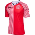 Women's Denmark 86 Retro Shirt - Red Women's Denmark 86 Retro Shirt - Red