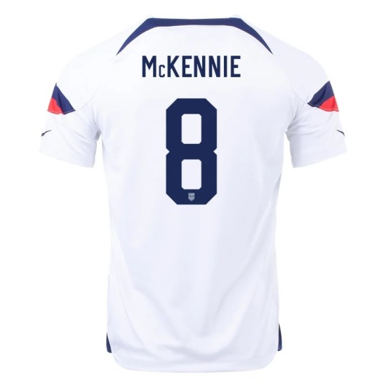 Weston McKennie #8 USMNT Home Jersey World Cup 2022
