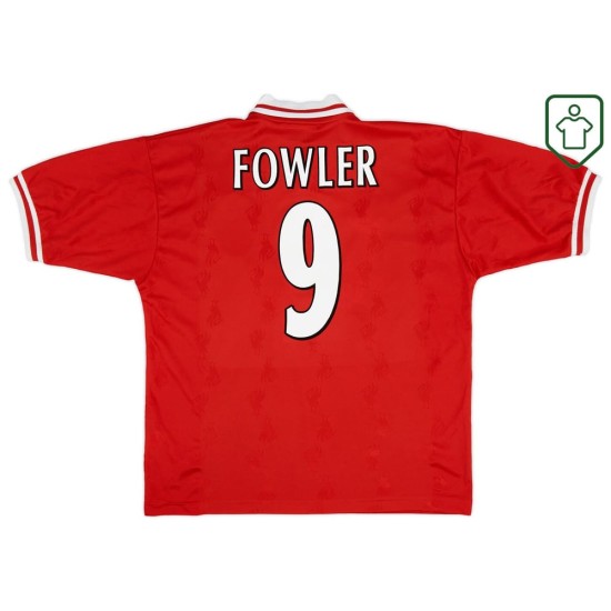 Men's Liverpool 1996/98 Home Retro Shirt Fowler #9 Men's Liverpool 1996/98 Home Retro Shirt Fowler #9