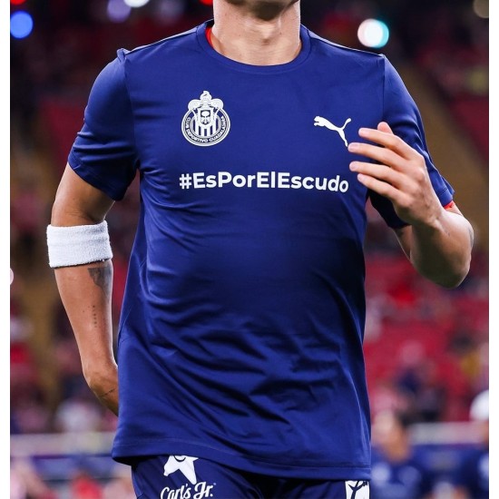 Men's Guadalajara Chivas 2024/25 Third Prematch Shirt - Blue