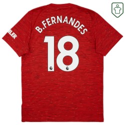 Men's Manchester United 2020/21 Home Retro Shirt B. Fernandes #18