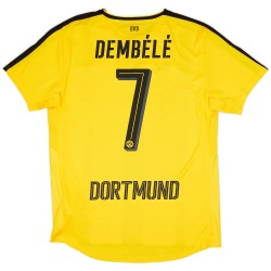 Men's O.DEMBELE BVB Borussia Dortmund 2016/17 Home Shirt