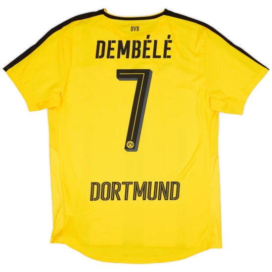Men's O.DEMBELE BVB Borussia Dortmund 2016/17 Home Shirt