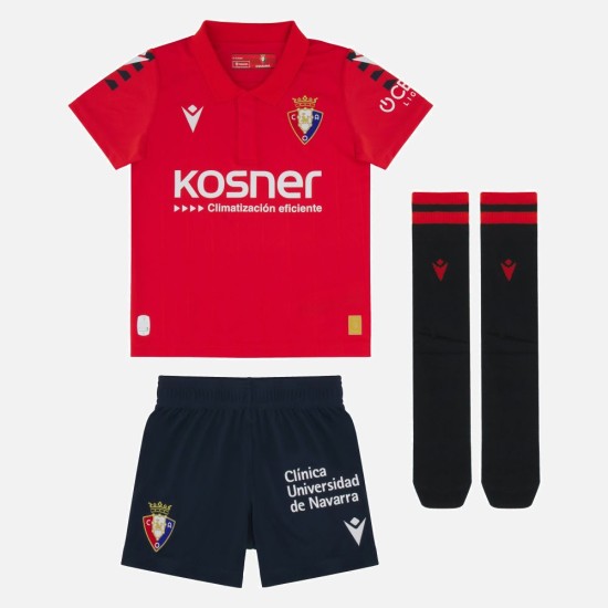 Kid's CA Osasuna 2025/26 Home Kit Kid's CA Osasuna 2025/26 Home Kit