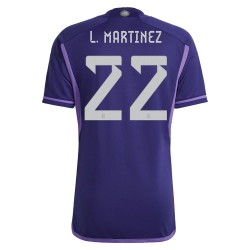 Lautaro Martinez #22 Argentina Away Jersey World Cup 2022