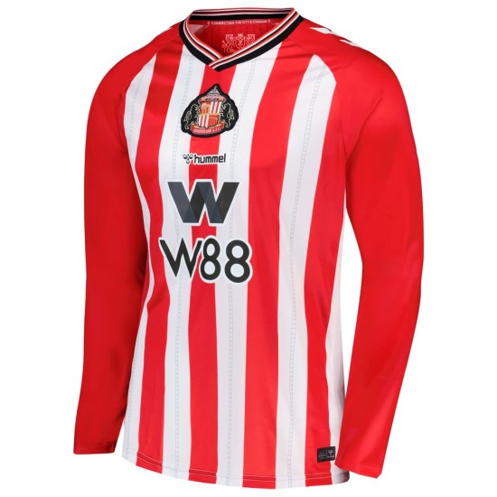 Kid's Sunderland 2025/26 Home Long Sleeve Shirt