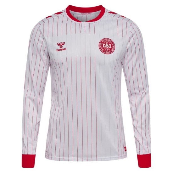 Kid's Denmark 2026 Away World Cup Long Sleeve Shirt Kid's Denmark 2026 Away World Cup Long Sleeve Shirt