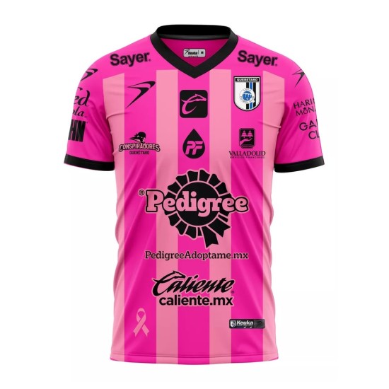 Men's Querétaro FC 2024/25 Third Pink October Shirt Men's Querétaro FC 2024/25 Third Pink October Shirt